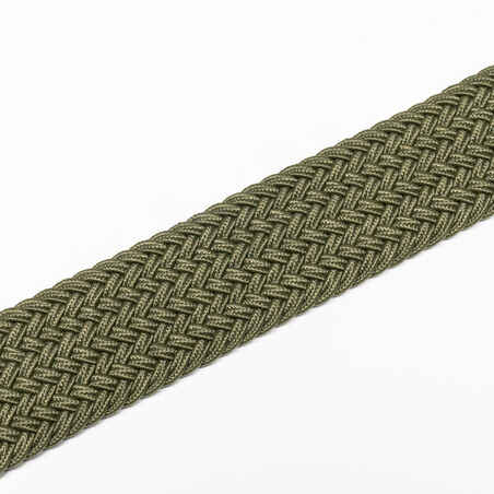 Golf Elasticated & Stretchy Braided Belt - Khaki