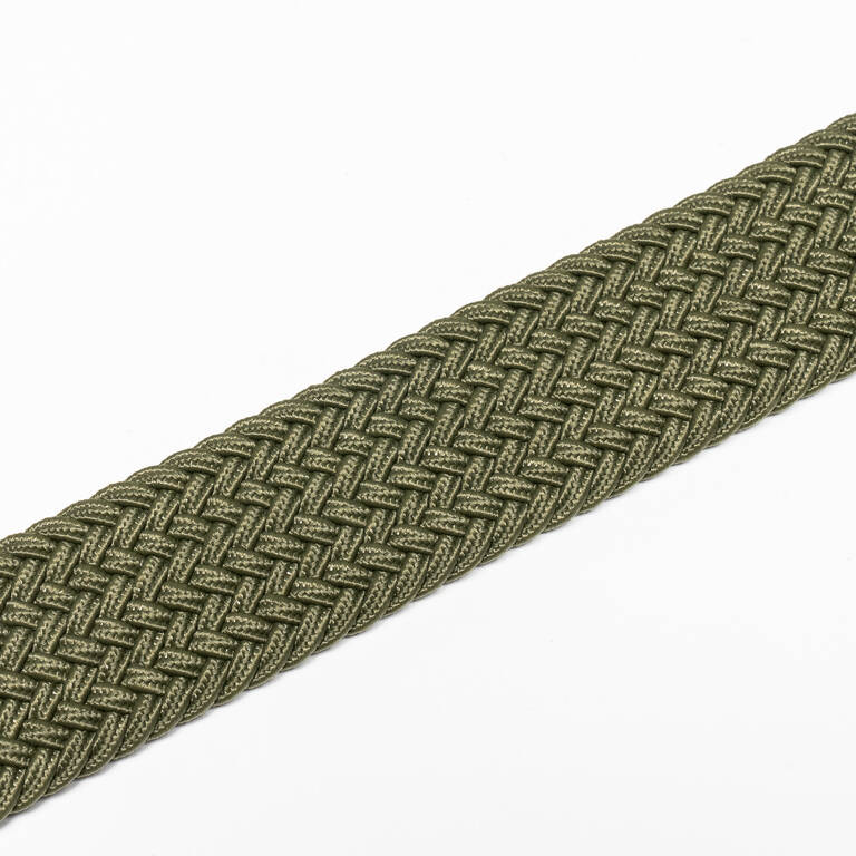 Golf stretchy braided belt - khaki