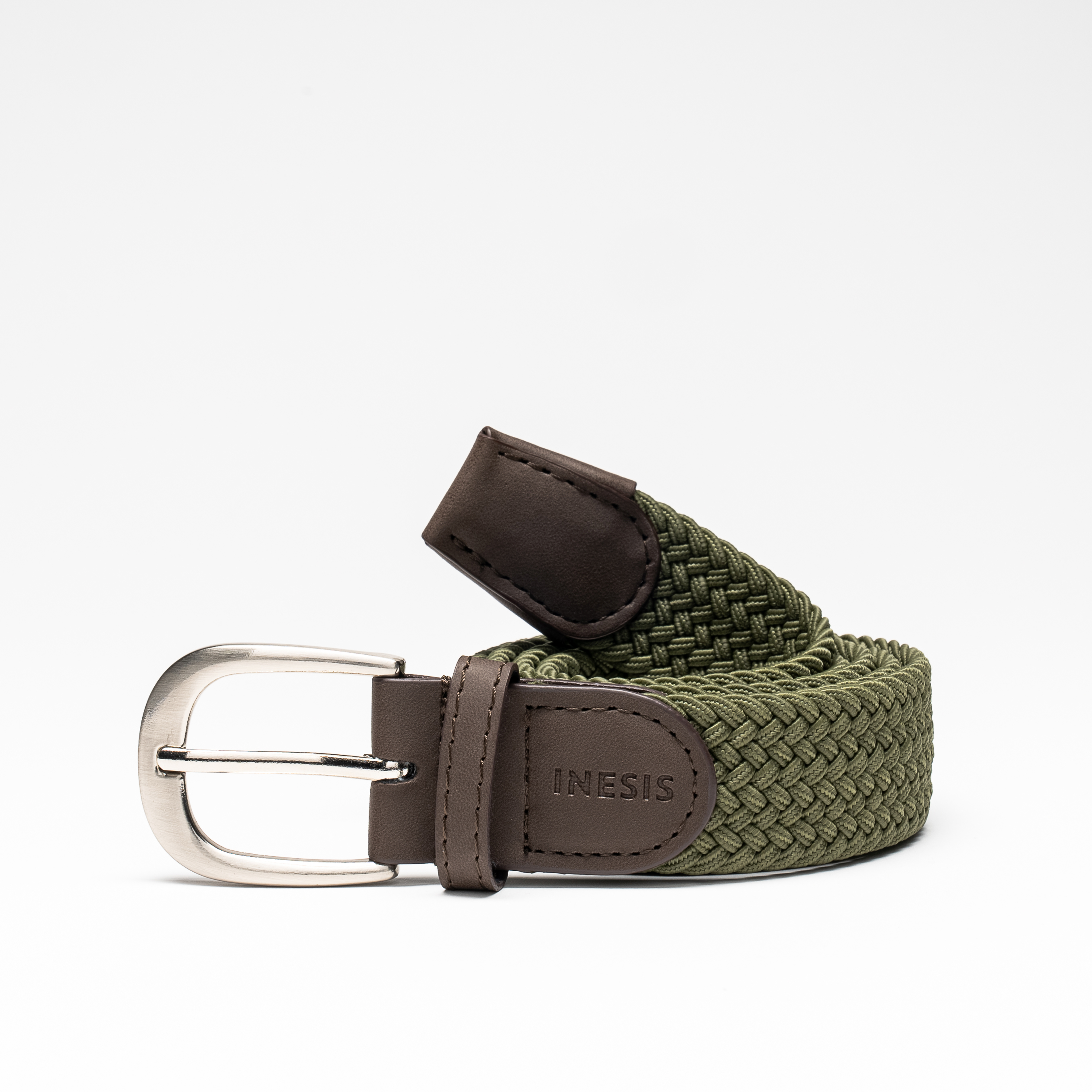 Ceinture de golf Extensible Tressée - kaki