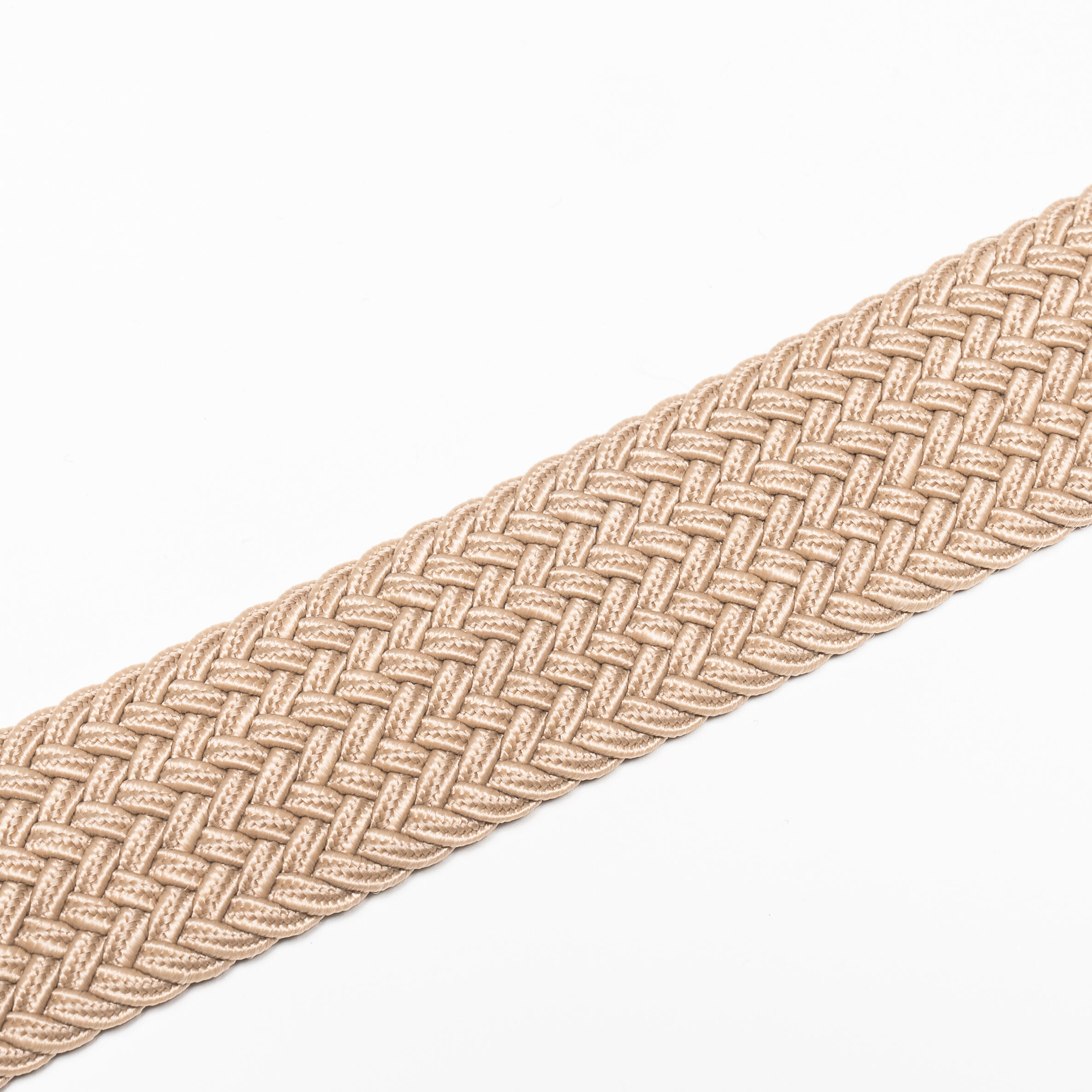 Men’s Stretchy Braided Golf Belt - Beige - INESIS