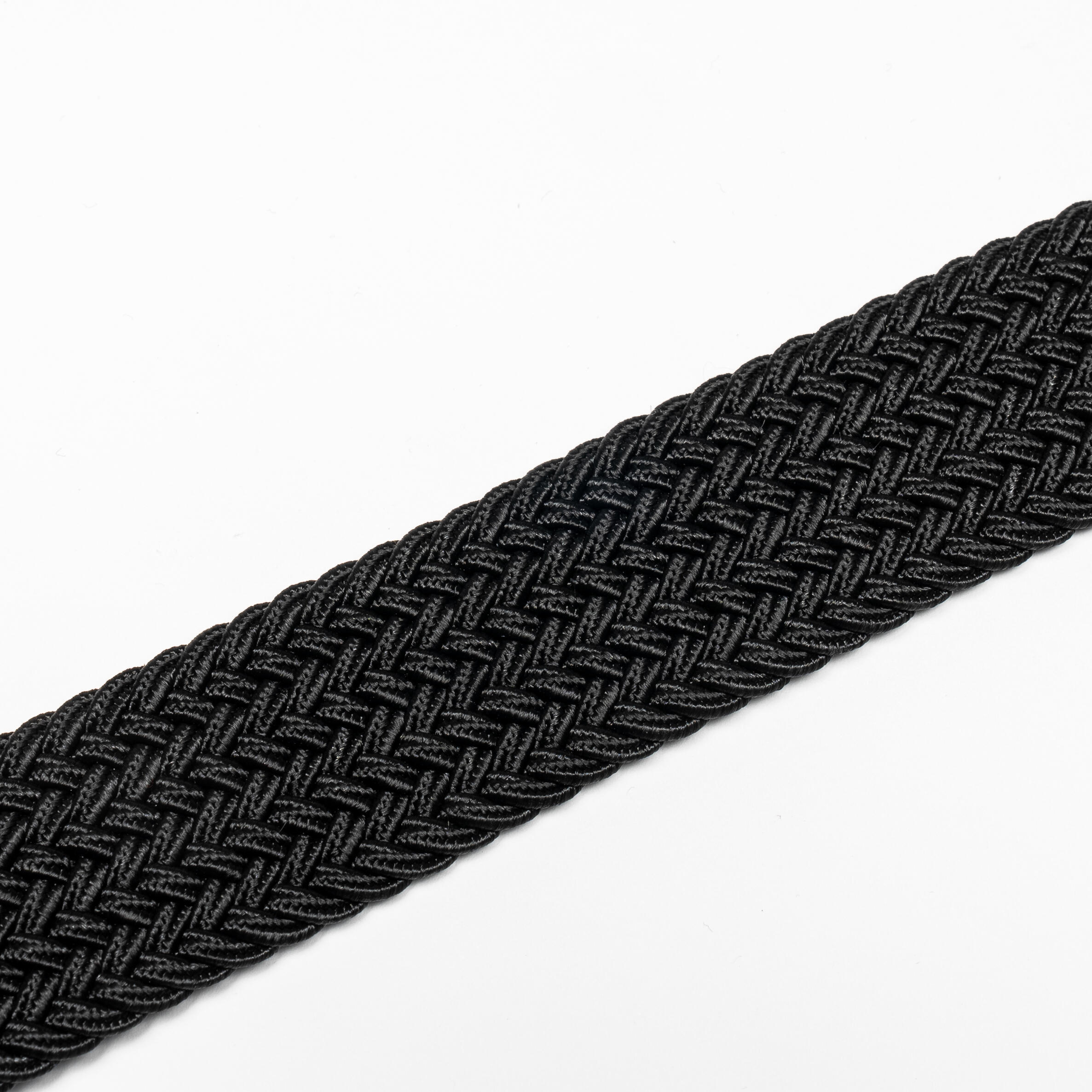 Men’s Stretchy Braided Golf Belt - Black - INESIS