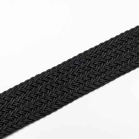 Golf stretchy braided belt - black