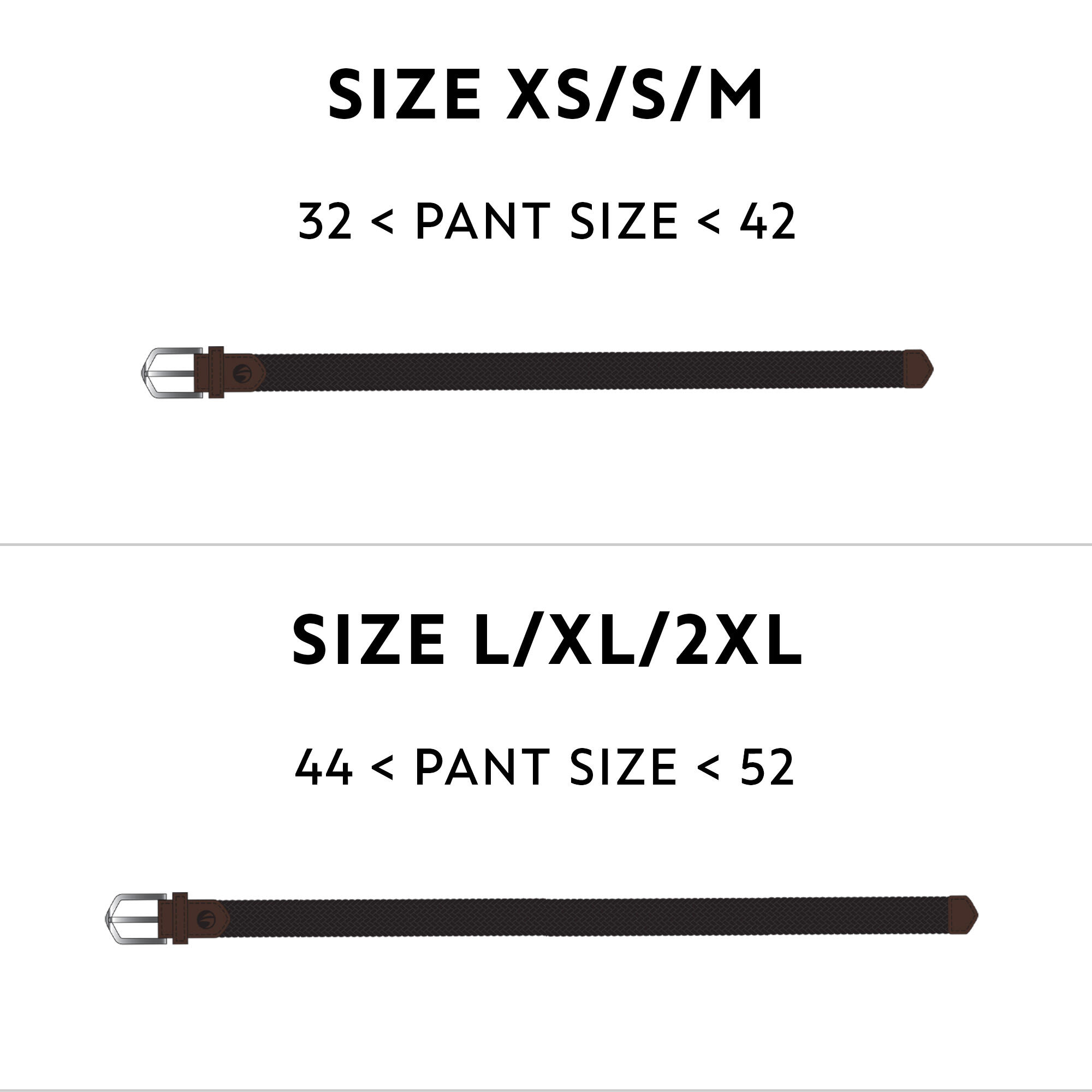Men’s Stretchy Braided Golf Belt - Black
