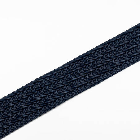 Golf elastic & stretchy braided belt - Navy Blue