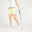 Pantalón corto chino de algodón golf Mujer - MW500 amarillo pastel