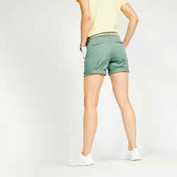 Women's golf shorts MW500 - Green