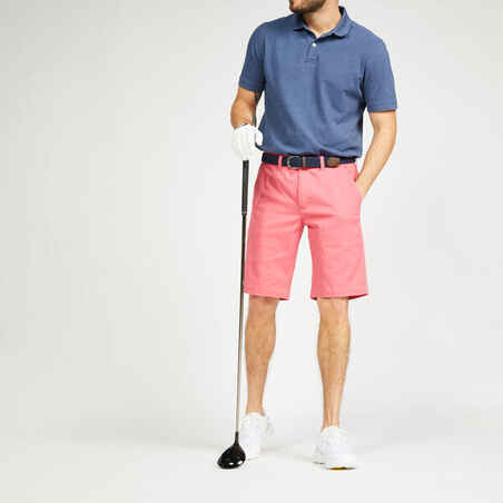 Rožnate moške kratke hlače za golf MW500 