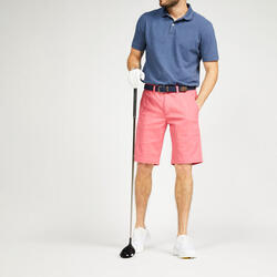 Golfshort voor heren chino MW500 roze