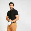 Vīriešu īspiedurkņu golfa polo T krekls “MW500”, melns