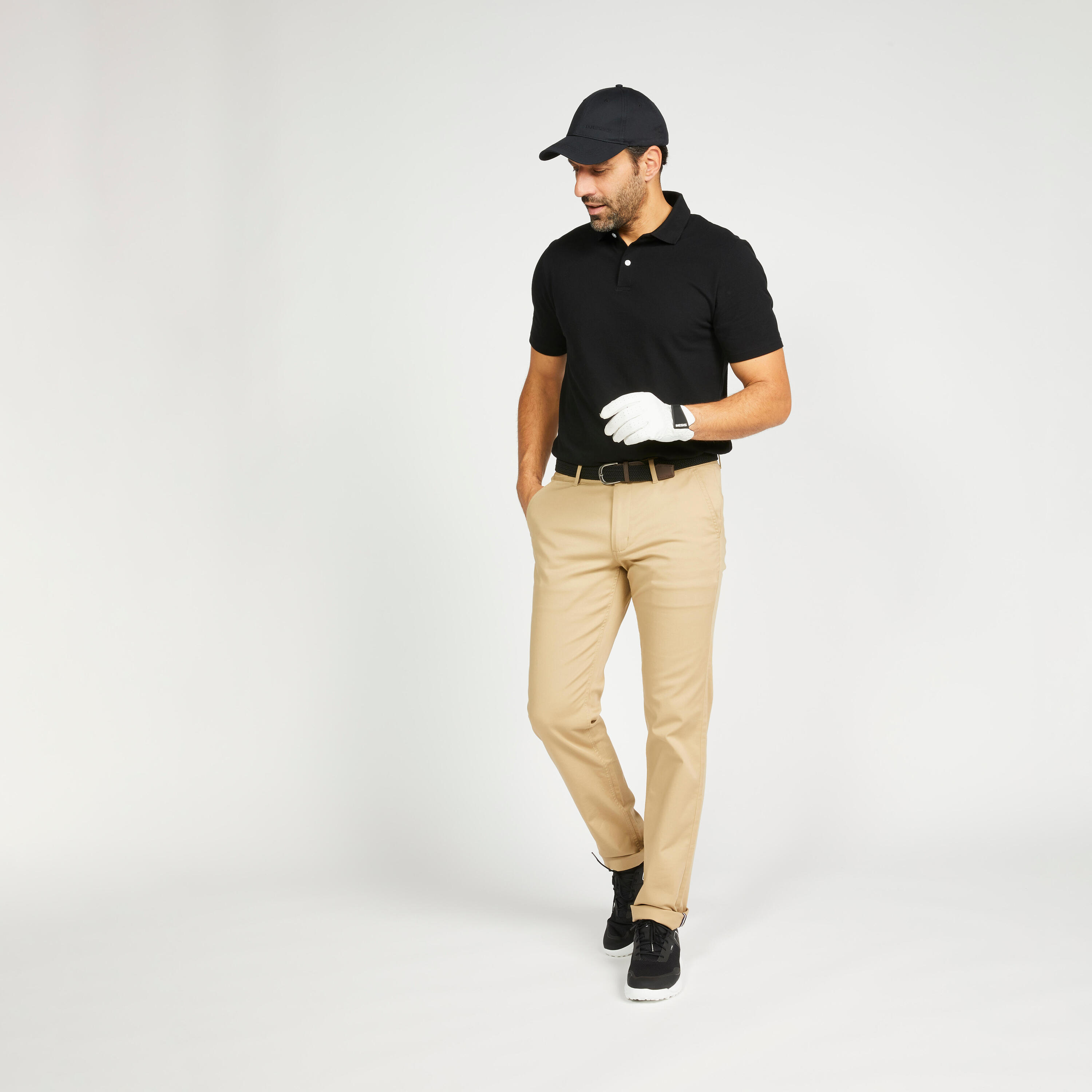 Segunda vida - Polo de golf de algodón manga corta Hombre - MW500 negro 3/7