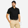 Vyriški trumparankoviai golfo polo marškinėliai „MW100“, juodi