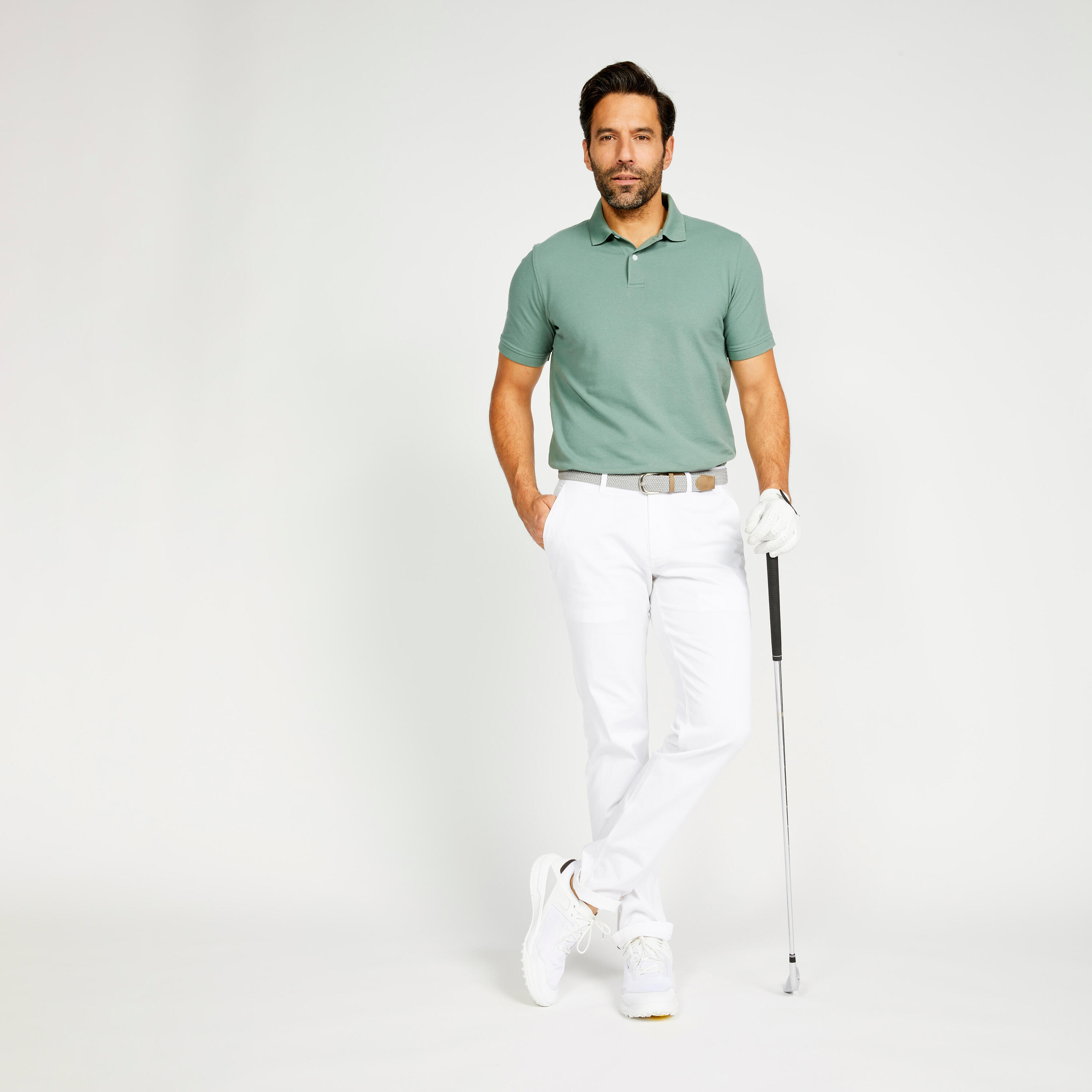 Polo golf uomo MW 500 verde 48/48
