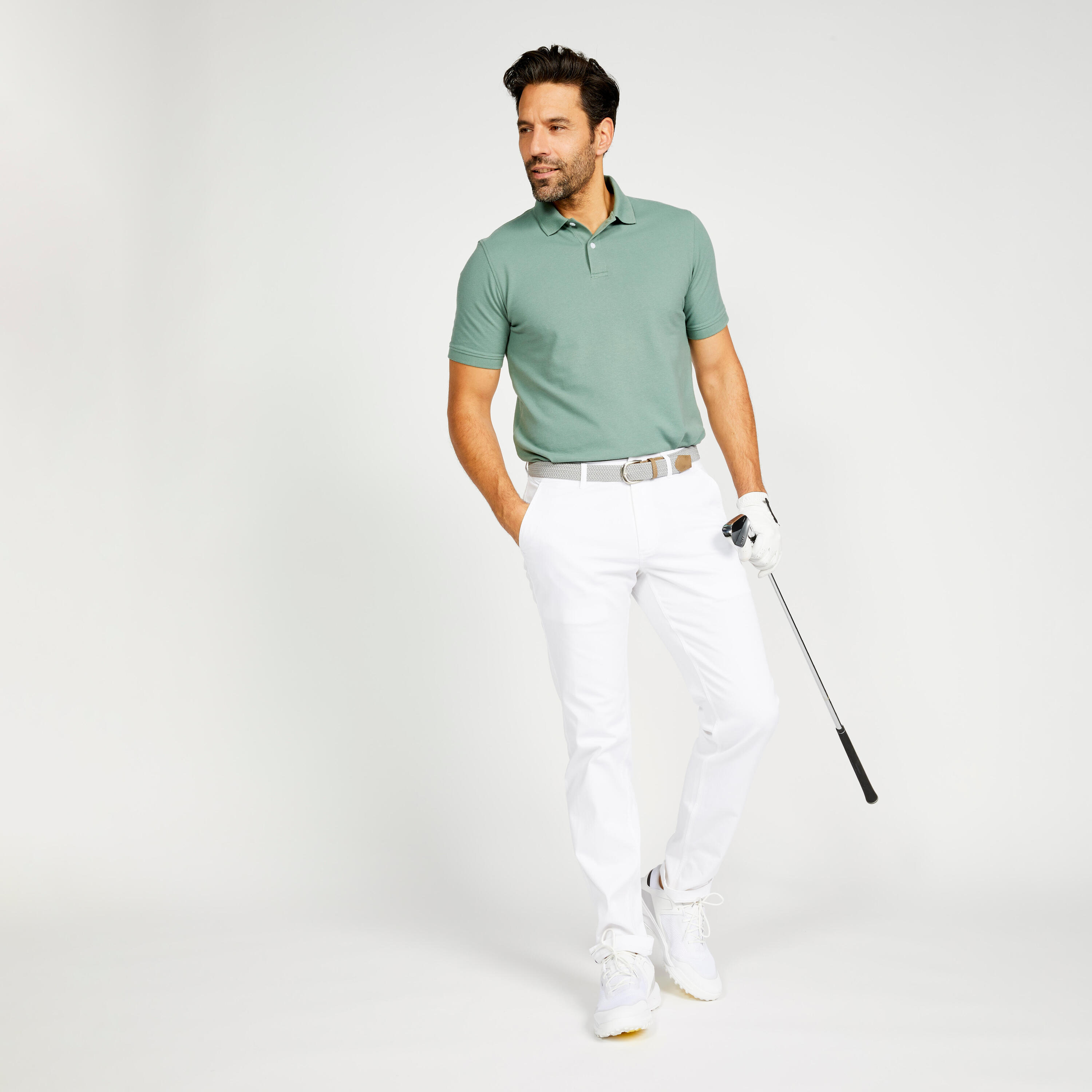 Polo golf uomo MW 500 verde 42/48