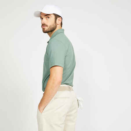 Golf Poloshirt kurzarm MW500 Herren grün