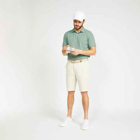 Men's Golf Chino Shorts - MW500 Beige