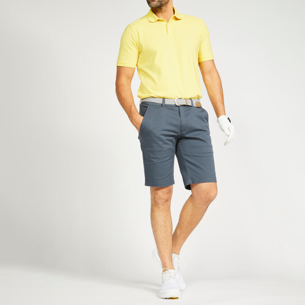 Golf cotton short sleeve polo shirt beige