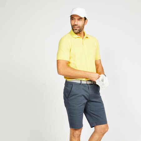 Vyriški trumparankoviai golfo polo marškinėliai „MW500“, geltoni