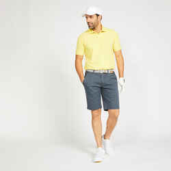 Men's short-sleeved golf polo shirt - MW500 yellow