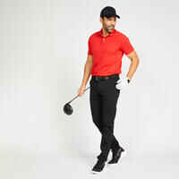 Men’s golf cotton short-sleeved polo shirt - MW500 Red