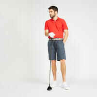 Men’s golf cotton short-sleeved polo shirt - MW500 Red