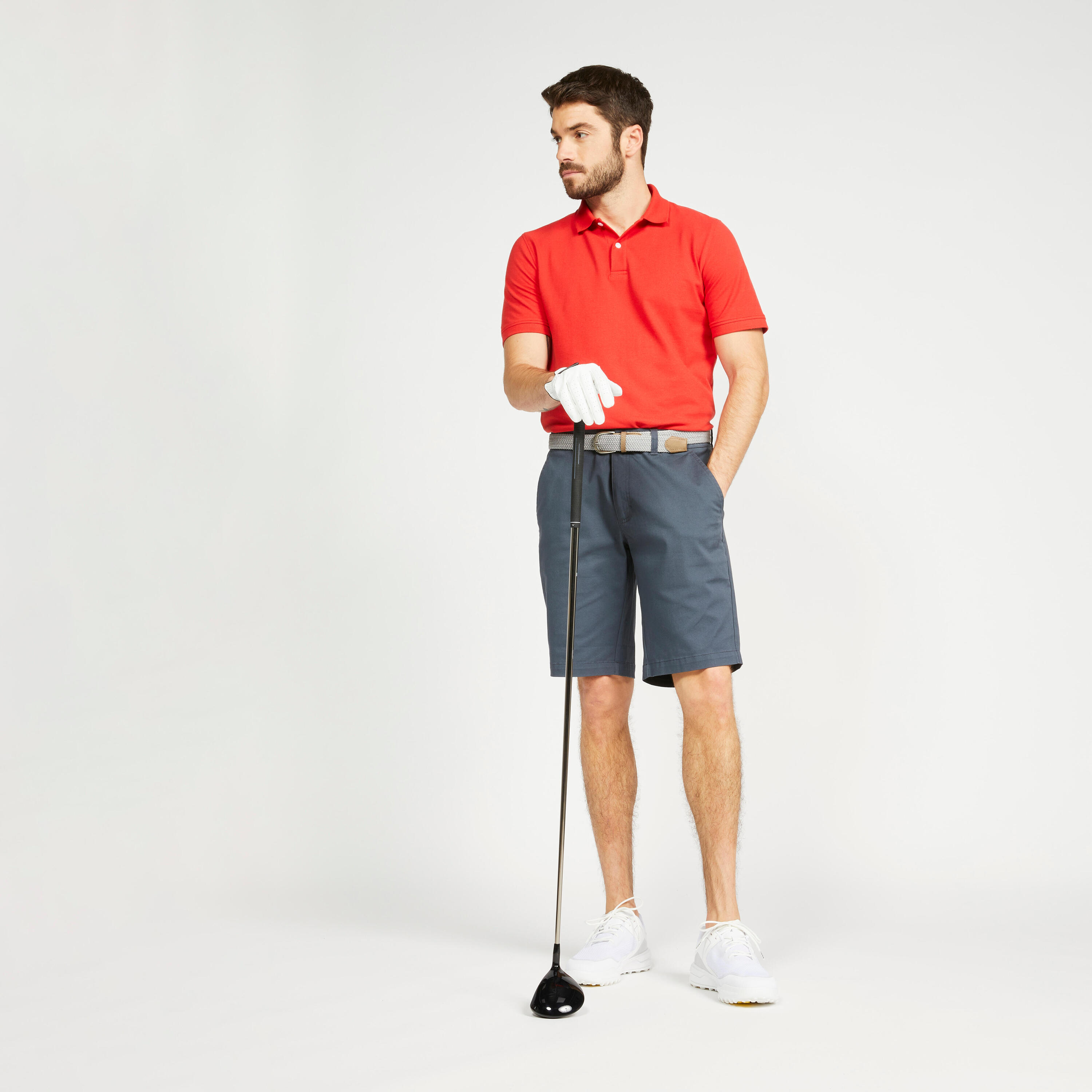 Short golf Homme - MW500 gris foncé 3/5