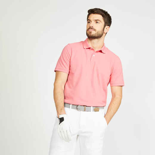 
      Polo de golf en coton manches courtes Homme - MW500 rose
  