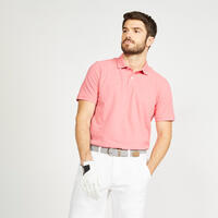 Polo de golf en coton manches courtes Homme - MW500 rose