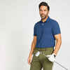 Men's golf cotton short-sleeved polo shirt - MW500 Blue