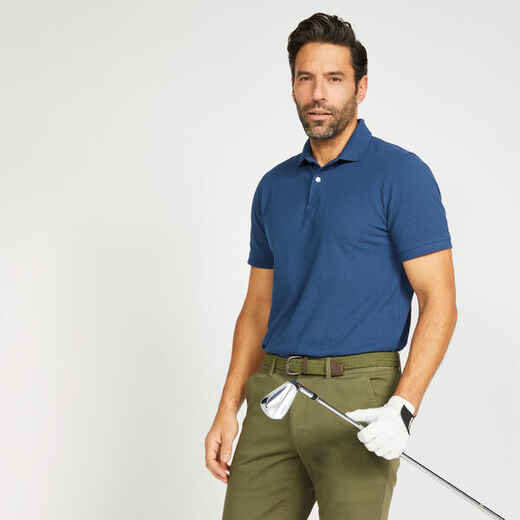 
      Vyriški trumparankoviai golfo polo marškinėliai „MW500“, mėlyni
  