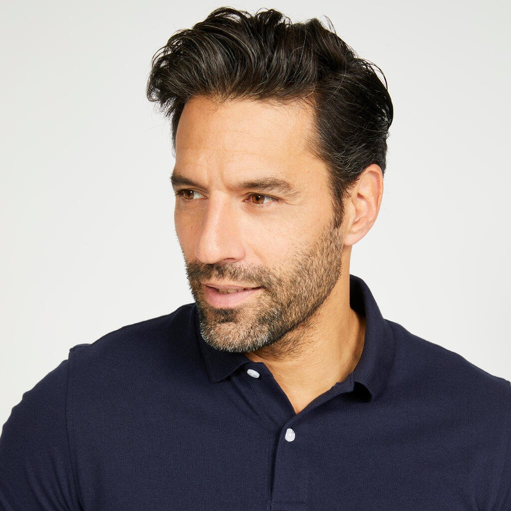 Camisa polo para golf manga corta de Hombre - Inesis Mw500 azul