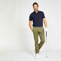 Polo de golf manches courtes homme MW500 bleu marine