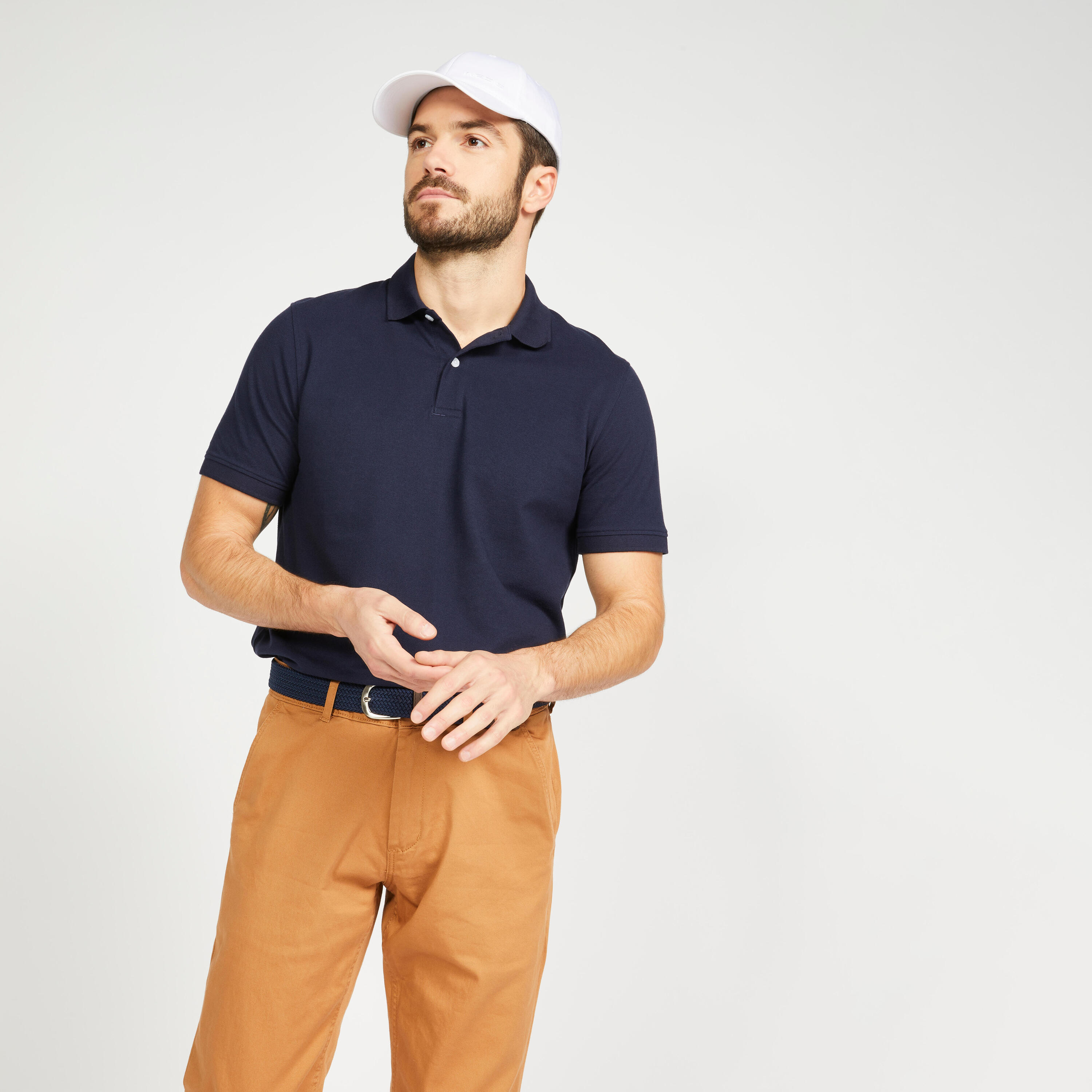 Polo golf uomo MW 500 blu 15/34