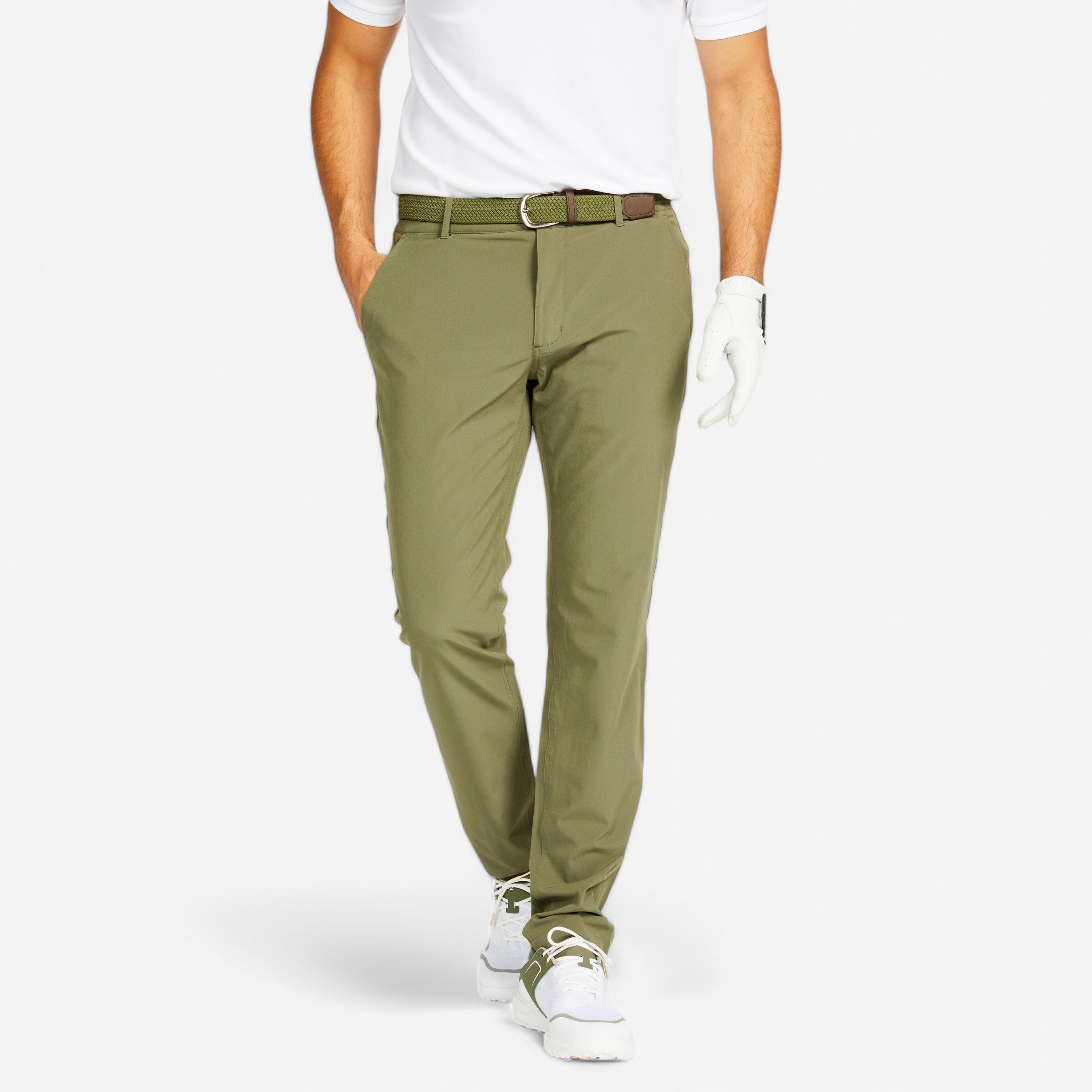 INESIS Men's golf trousers - WW 500 khaki