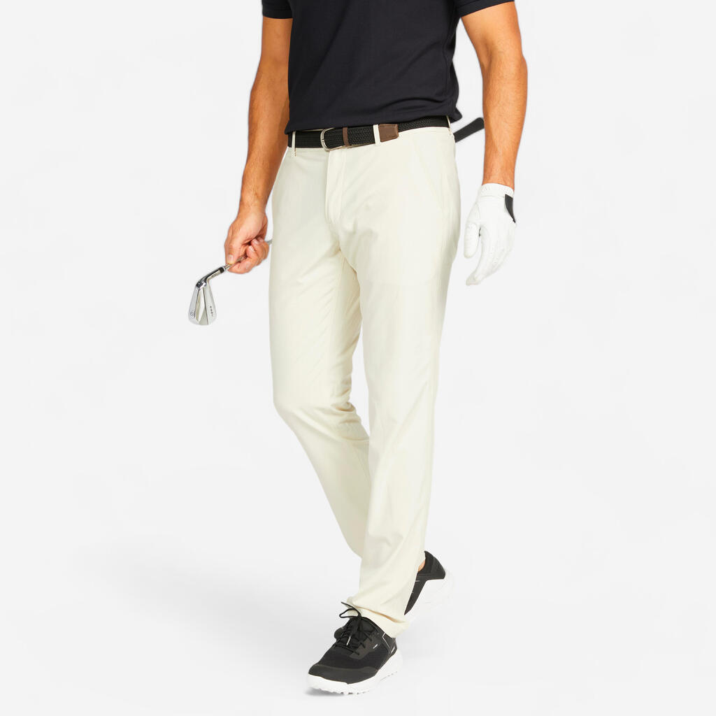 PANTALONE ZA GOLF WW500 MUŠKE BRAON