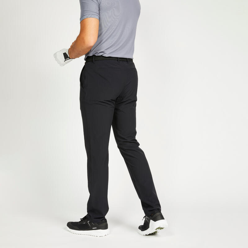 男款高爾夫長褲 - WW500 黑色