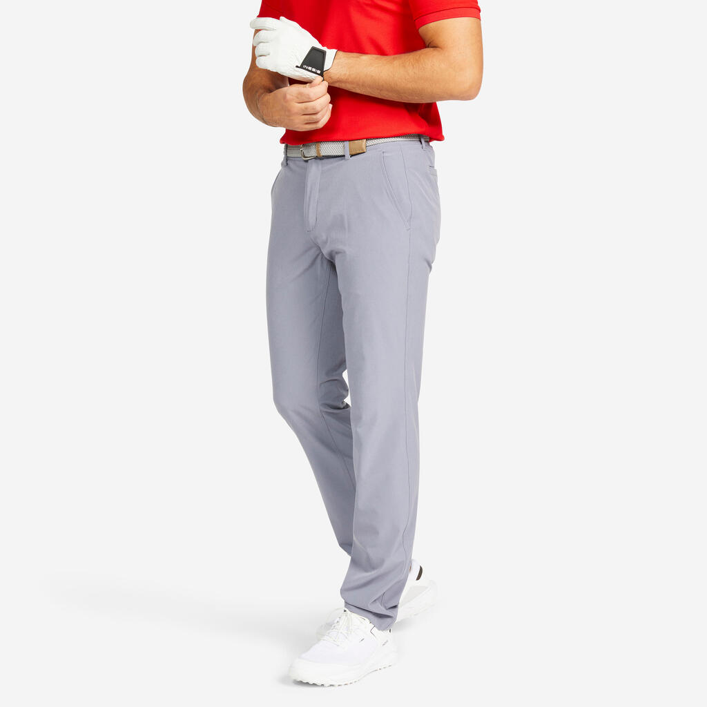 Men's golf trousers - WW 500 dark sand