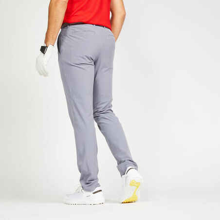 Men's golf trousers WW500 grey