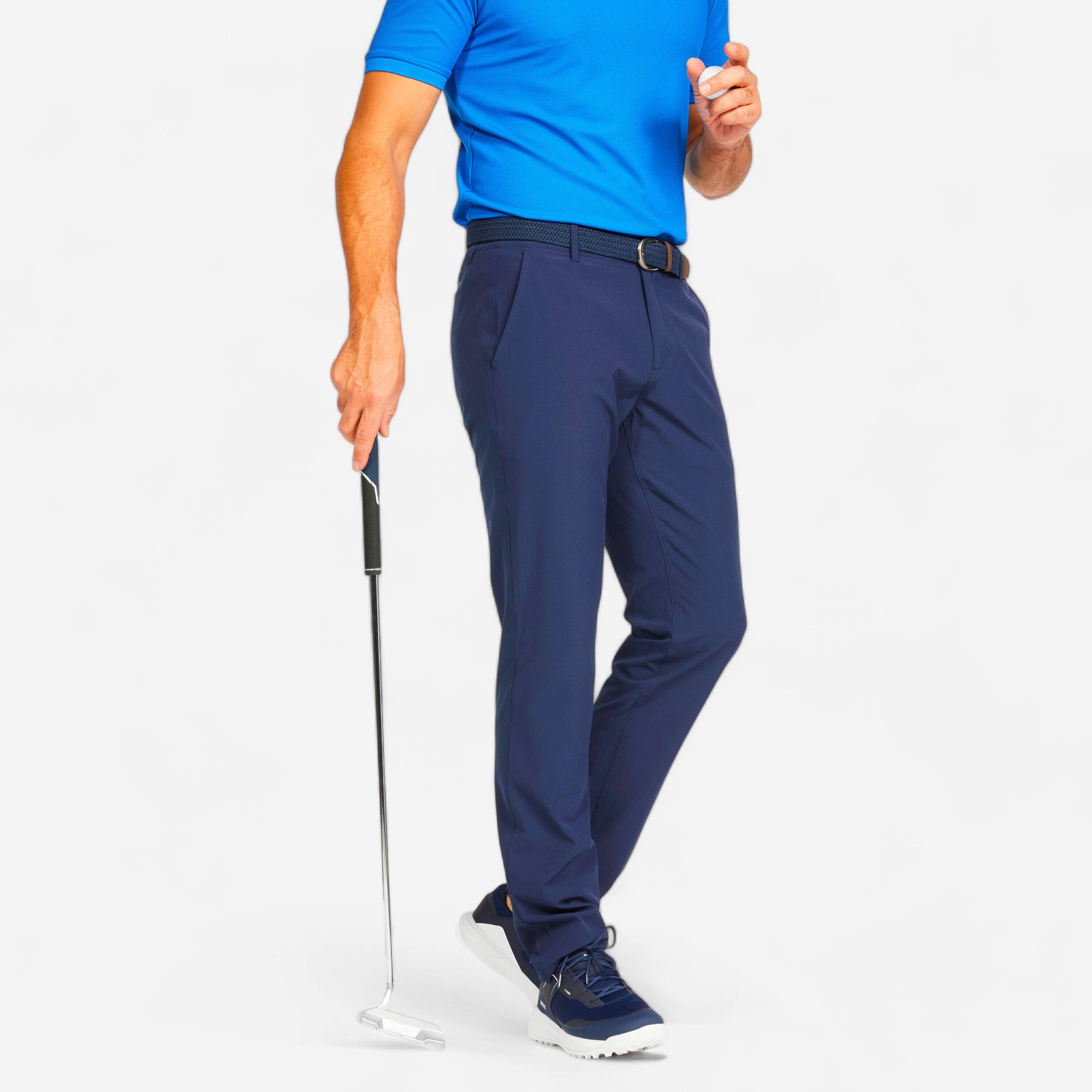 Men Golf Trousers 500 Navy -  1