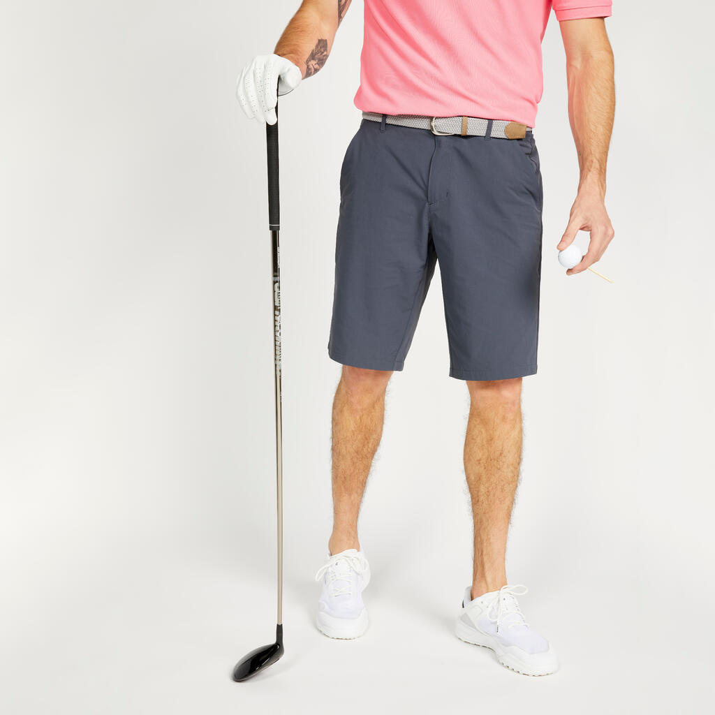 Shorts de golf Hombre - WW500 gris oscuro