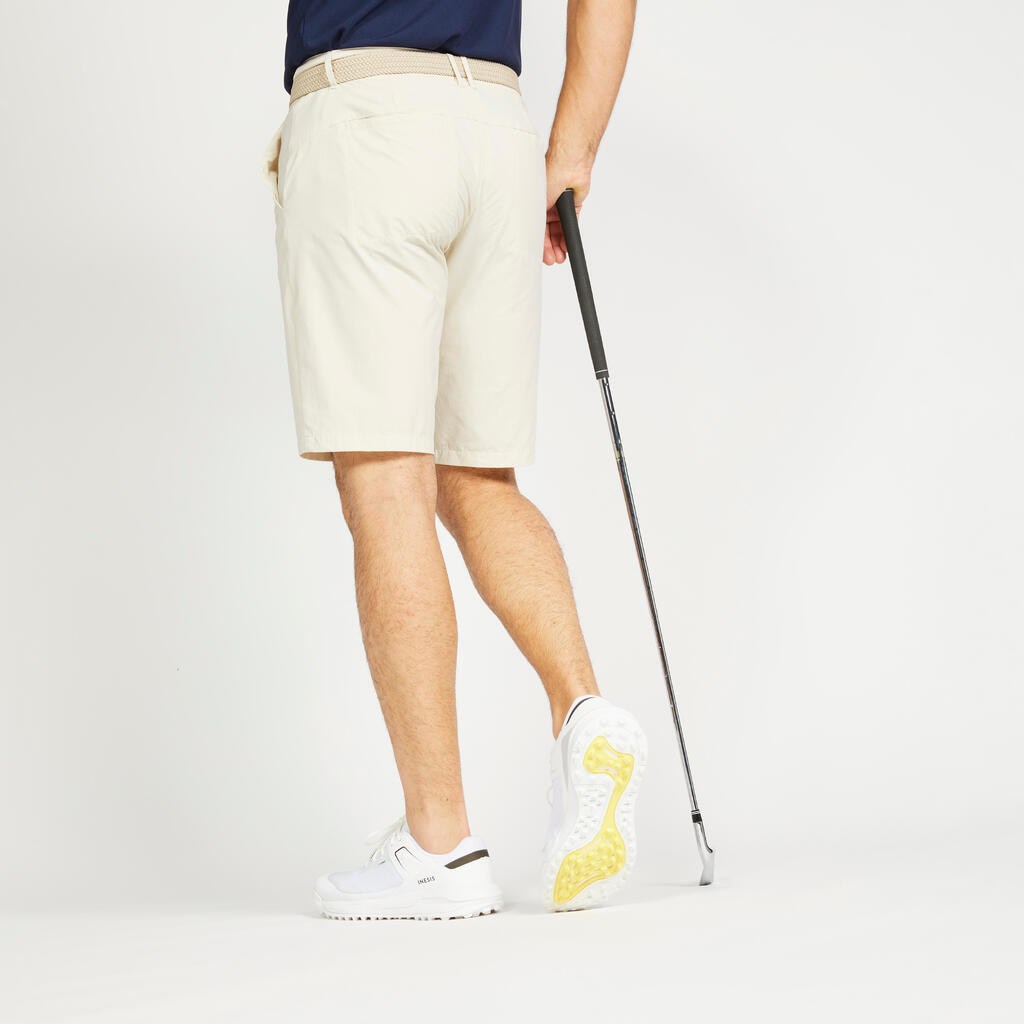 Kratke hlače za golf WW500 muške bež 
