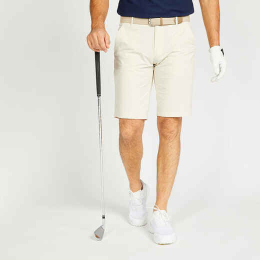 
      Kratke hlače za golf WW500 muške bež 
  