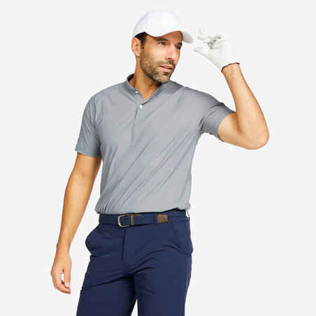 Siva moška polo majica s kratkimi rokavi za golf WW900