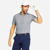 Pánska golfová polokošeľa s krátkym rukávom WW900 sivá