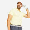 Vīriešu īspiedurkņu golfa polo T krekls “WW500”, dzeltens