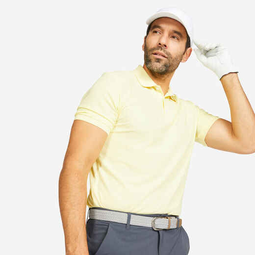 
      Vyriški golfo polo marškinėliai „WW500“ trumpomis rankovėmis, geltoni
  