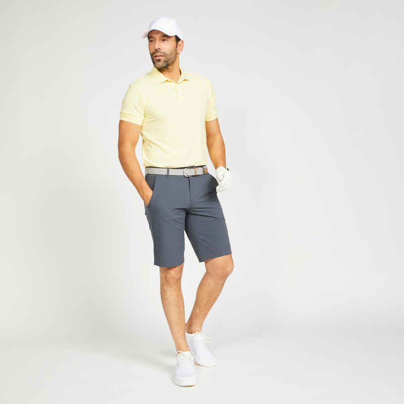 Golf Poloshirt kurzarm WW500 Herren gelb Golf Poloshirt kurzarm WW500 Herren gelb