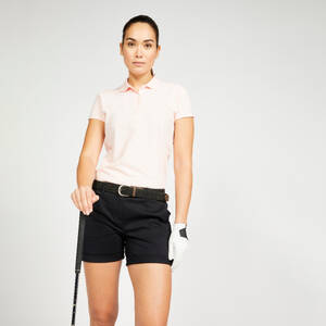 Women's Golf Short-Sleeved Polo T-Shirt WW500 - Pale Pink