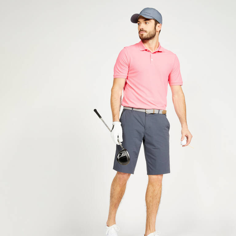 Men's golf shorts WW500 grey