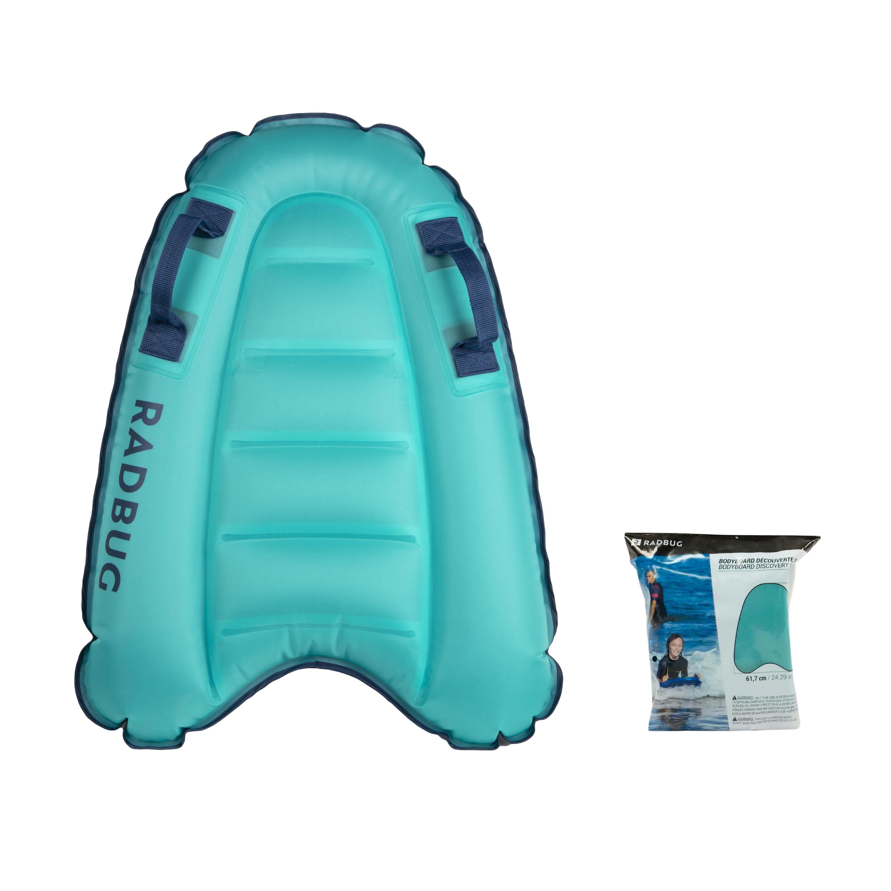 Opblaasbaar bodyboard voor kinderen Discovery blauw 4-8 jaar 15-25 kg 13/27