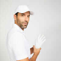 Men's golf short sleeve polo shirt - WW500 white